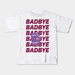 BAD BYE PURPLE (MONO COLLECTION/BTS) Kids T-Shirt